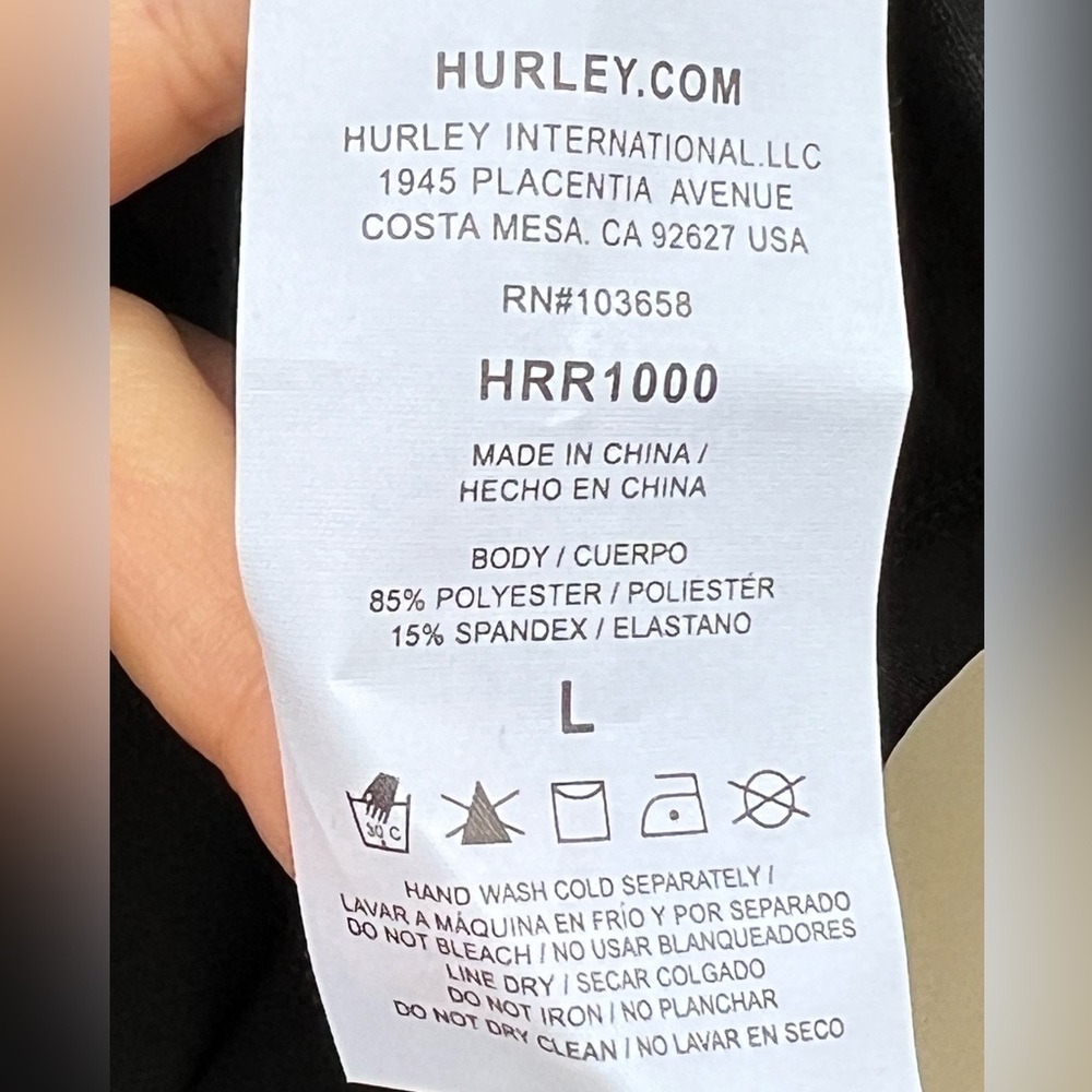 👙 🆕 Hurley rash guard L - Picture 6 of 6